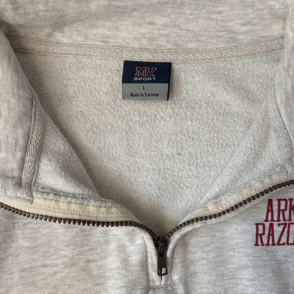 Arkansas Razorbacks 1/4 Zip Sweatshirt - Picture 4 of 5